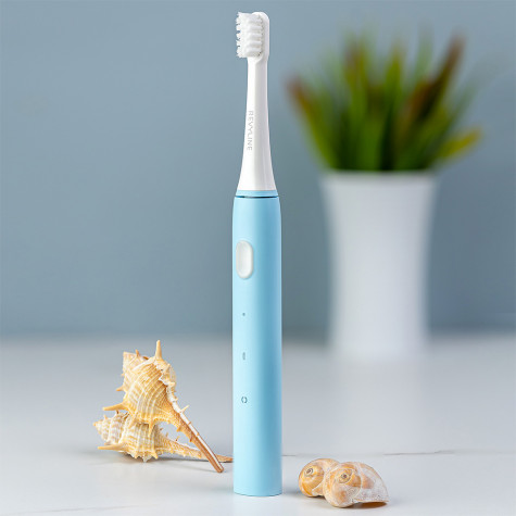 Электрическая звуковая зубная щётка Revyline RL 050, голубая