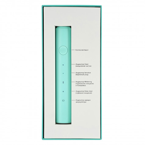 Электрическая звуковая зубная щётка Revyline RL 040, зеленая