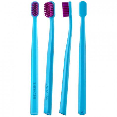 Зубная щетка Revyline SM6000 PRO голубая - фиолетовая, мягкая