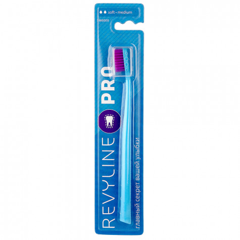 Зубная щетка Revyline SM6000 PRO голубая - фиолетовая, мягкая