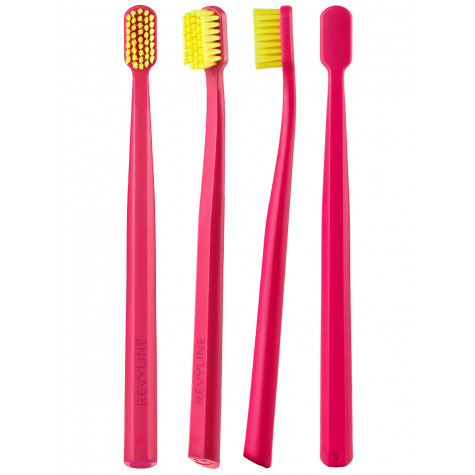 Зубная щетка Revyline SM6000 PRO розовая - желтая, мягкая