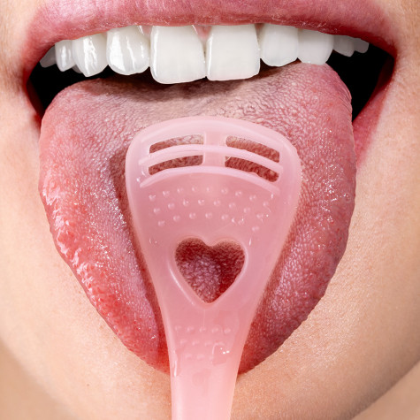 Скребок для языка Revyline Soft, розовый