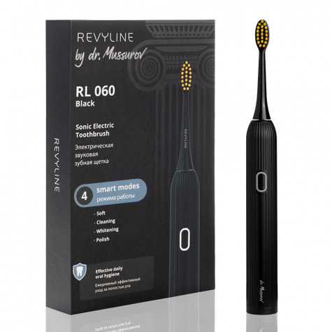 Электрическая звуковая зубная щётка Revyline RL 060 Black by Dr. Mussurov
