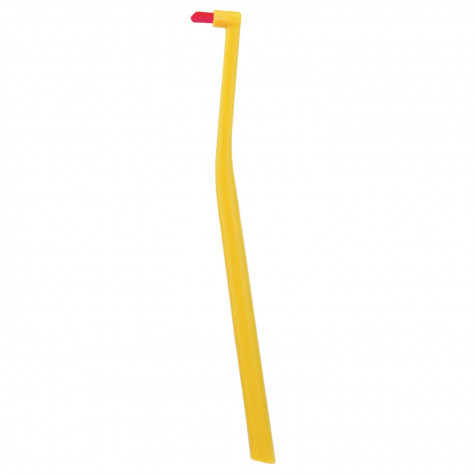 Зубная щетка Revyline SM1000 Single Long 9mm, монопучковая, желтая - красная