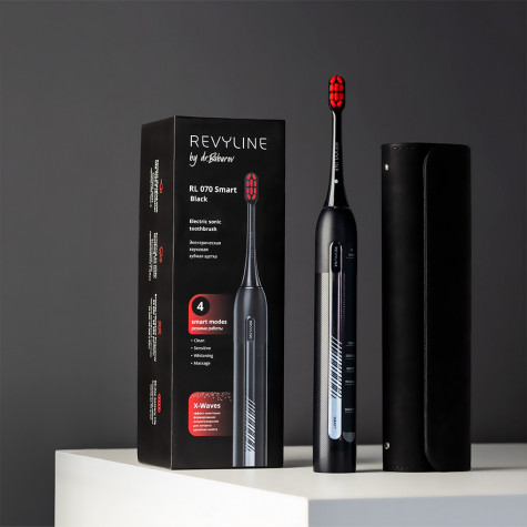 Электрическая звуковая зубная щётка Revyline RL 070 Black by Dr. Baburov
