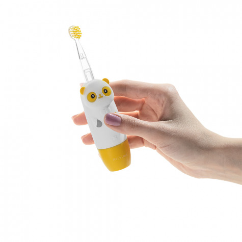 Электрическая звуковая зубная щетка Revyline RL 025 Panda, желтая