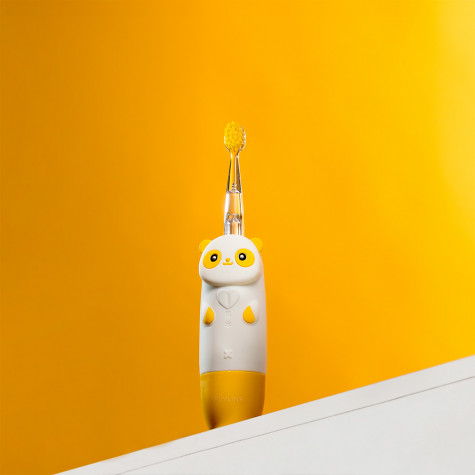 Электрическая звуковая зубная щетка Revyline RL 025 Panda, желтая