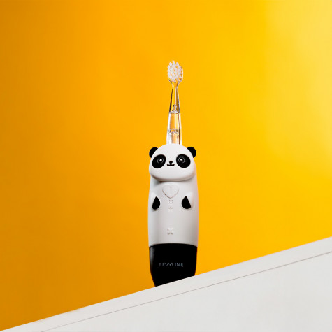 Электрическая звуковая зубная щетка Revyline RL 025 Panda, черная