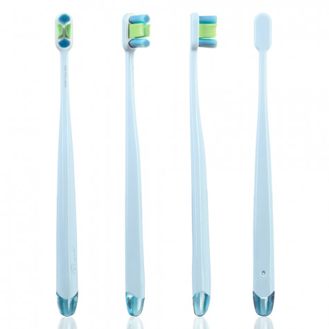 Набор зубных щеток Revyline Perfect 10000 DUO, Peach + Light Blue