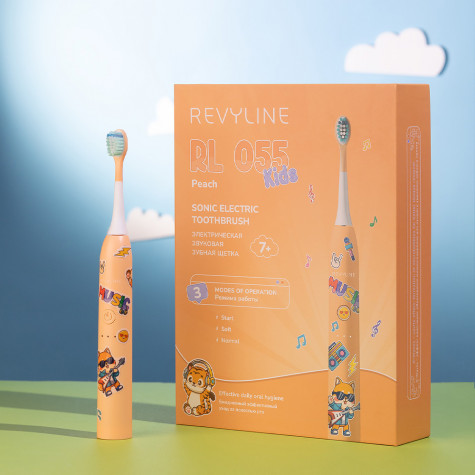 Электрическая зубная щетка Revyline RL 055 Kids, Peach