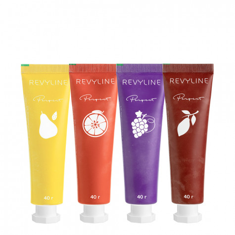 Набор Зубных паст Revyline Perfect Виноград + Груша + Грейпфрут + Шоколад, 4х40 г