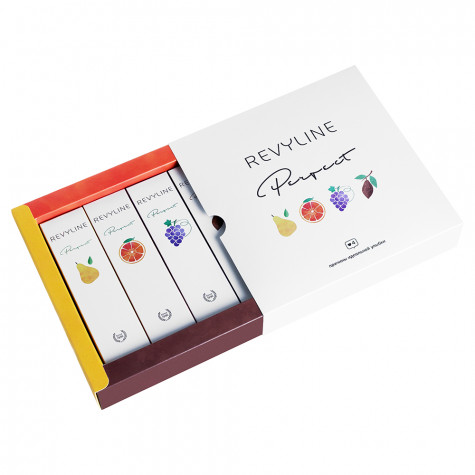 Набор Зубных паст Revyline Perfect Виноград + Груша + Грейпфрут + Шоколад, 4х40 г