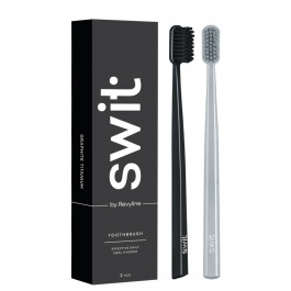 Набор зубных щеток SWIT by Revyline SM6000 SMART Graphite & Silver