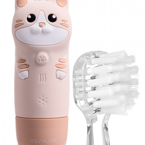 Электрическая звуковая зубная щётка Revyline RL 025 Baby Kitty, Beige