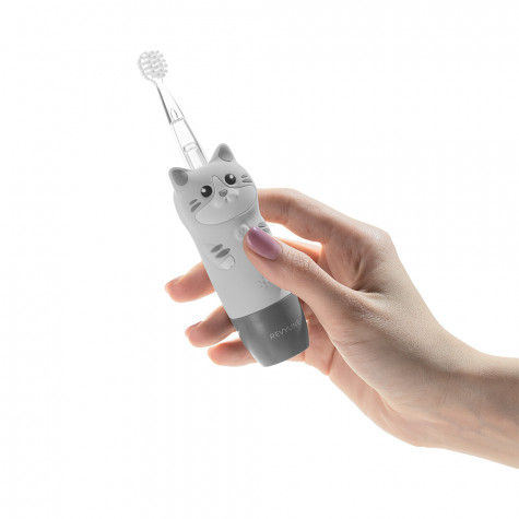 Электрическая звуковая зубная щётка Revyline RL 025 Baby Kitty, Grey