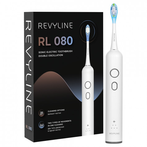 Электрическая звуковая зубная щётка Revyline RL 080 White