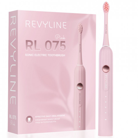 Электрическая звуковая зубная щётка Revyline RL 075 Pink