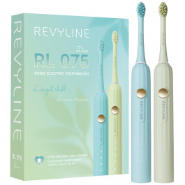 Набор электрических зубных щеток Revyline RL 075 DUO Limpet shell + Lime cream