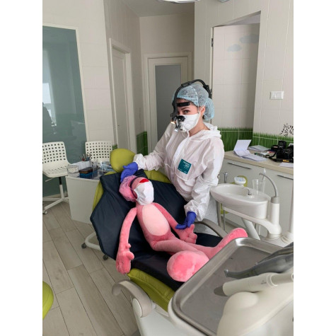 Игрушка мягкая с зубами Revyline WJ-034, Пантера